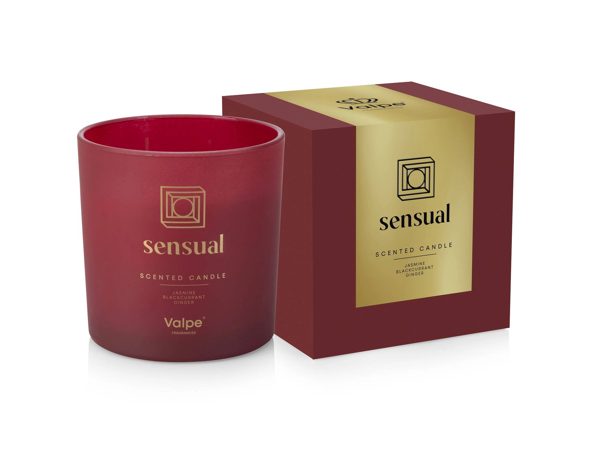 Vonná svíčka v matném skle se dvěma knoty SENSUAL 300 g